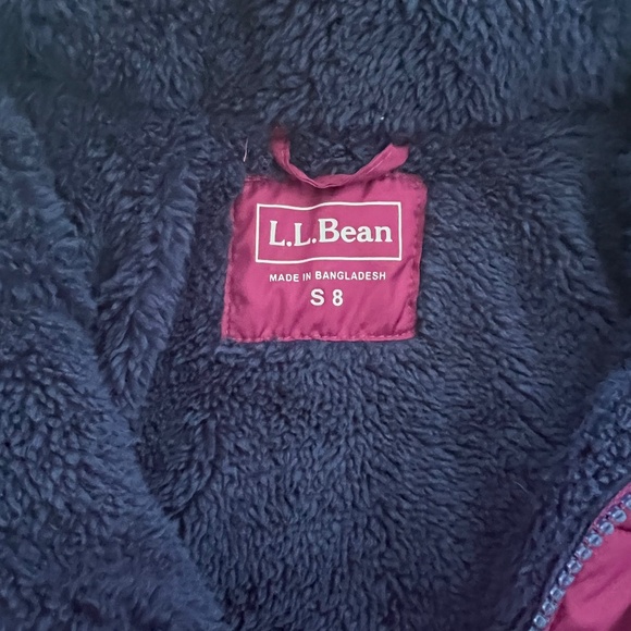 L.L. BEAN PUFFER KIDS SIZE 8 - Picture 7 of 10
